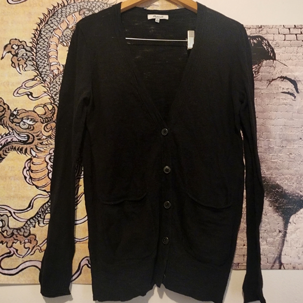 Madewell black cardigan